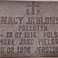 Ks.Ignacy Jabłoński - Cmentarz Katolicki w Jerozolimie