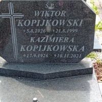 Wiktor Kopijkowski Cmentarz Komunalny we Wrocławiu ul. Grabiszyńska